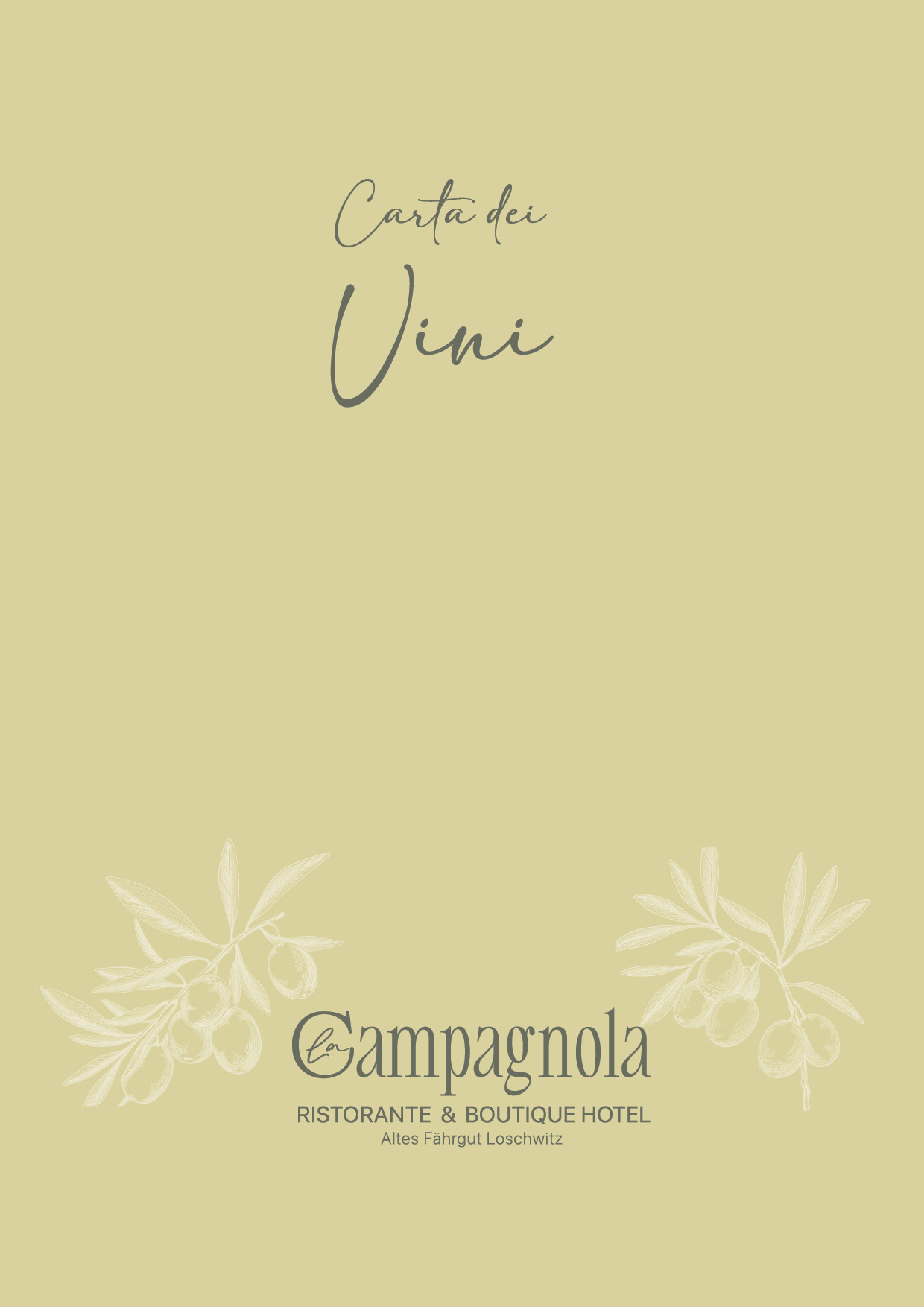 Weinkarte | Ristorante »La Campagnola« Dresden