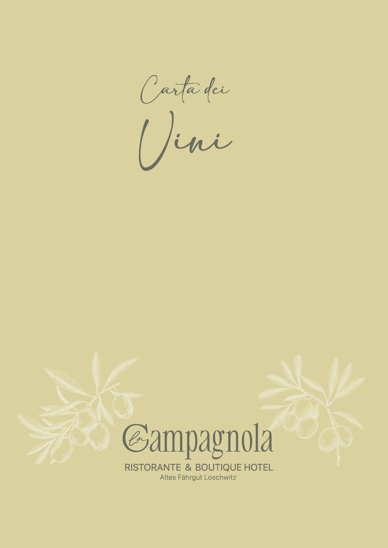 Weinkarte | Ristorante »La Campagnola« Dresden